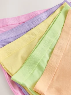 Multi Pastel Short Briefs 5 Pack (2-16yrs)
