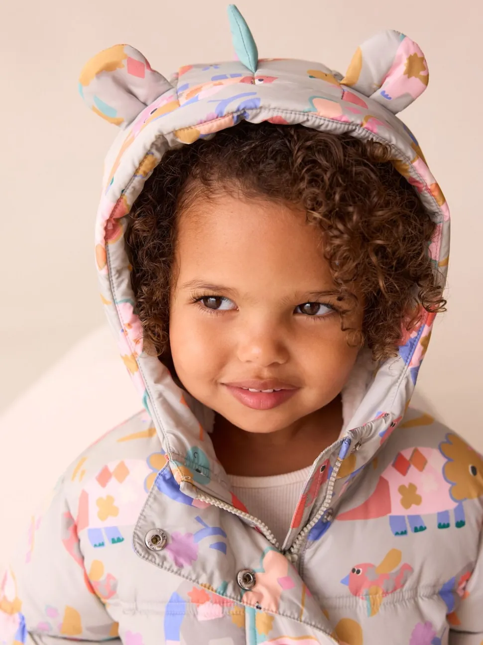 Multi Shower Resistant Printed Padded Coat (3mths-7yrs)