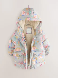 Multi Shower Resistant Printed Padded Coat (3mths-7yrs)