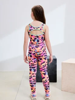 Multi Animal Sports Crop Top (5-16yrs)