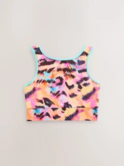 Multi Animal Sports Crop Top (5-16yrs)
