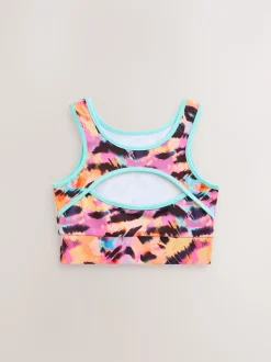 Multi Animal Sports Crop Top (5-16yrs)
