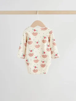 Multi Baby Christmas Bodysuits 3 Pack