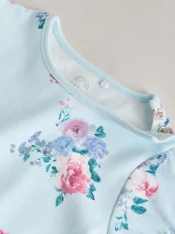 Multi Baby Short Sleeve Bodysuits 5 Pack