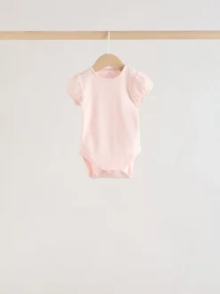 Multi Baby Short Sleeve Bodysuits 5 Pack