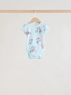 Multi Baby Short Sleeve Bodysuits 5 Pack
