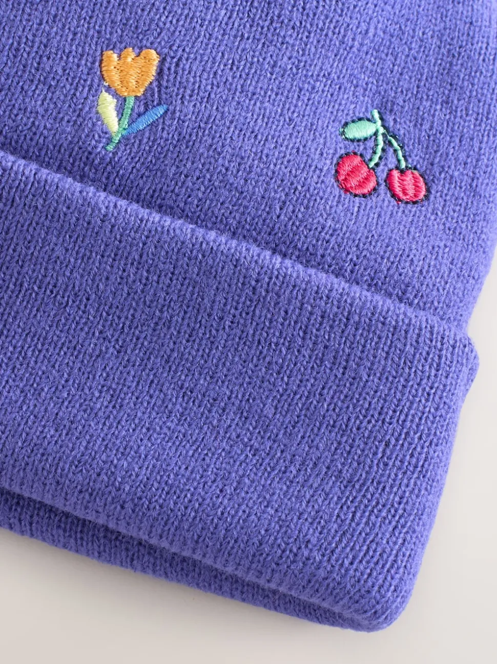 Multi Embroided Pom Beanie (3mths-10yrs)