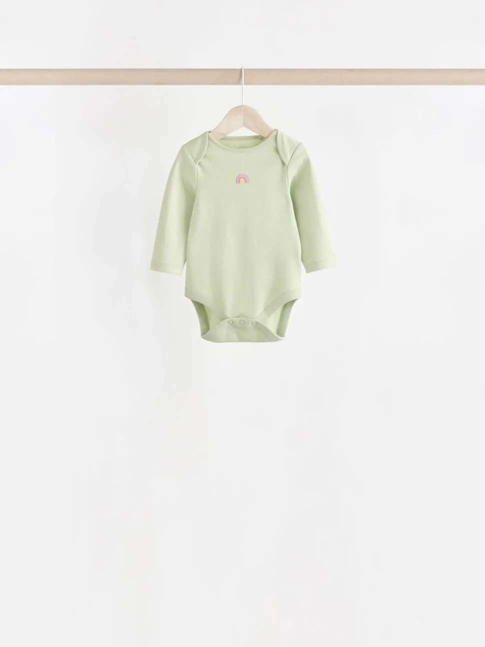 Multi 7 Pack Long Sleeve Baby Bodysuits