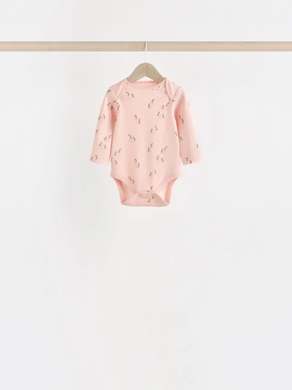 Multi 7 Pack Long Sleeve Baby Bodysuits