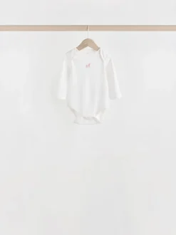 Multi 7 Pack Long Sleeve Baby Bodysuits