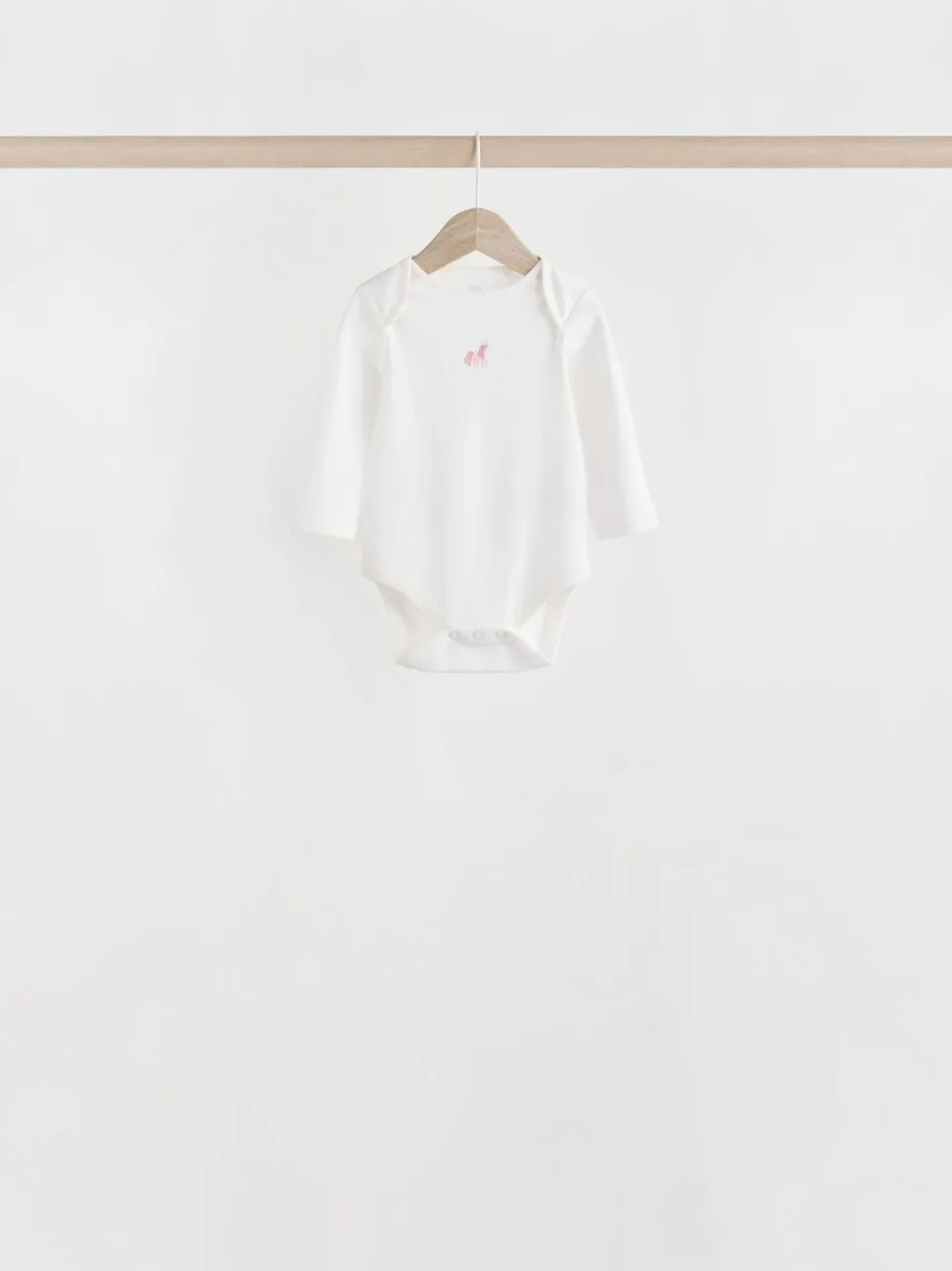 Multi 7 Pack Long Sleeve Baby Bodysuits