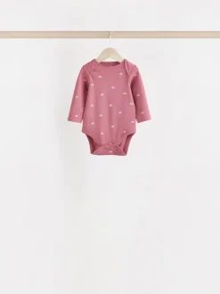 Multi 7 Pack Long Sleeve Baby Bodysuits