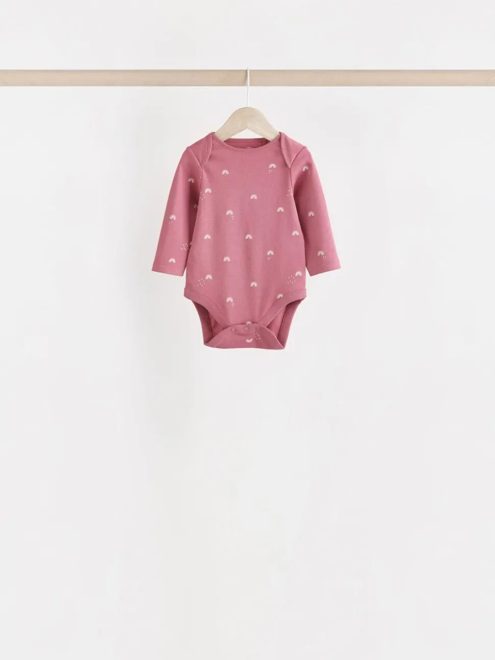 Multi 7 Pack Long Sleeve Baby Bodysuits