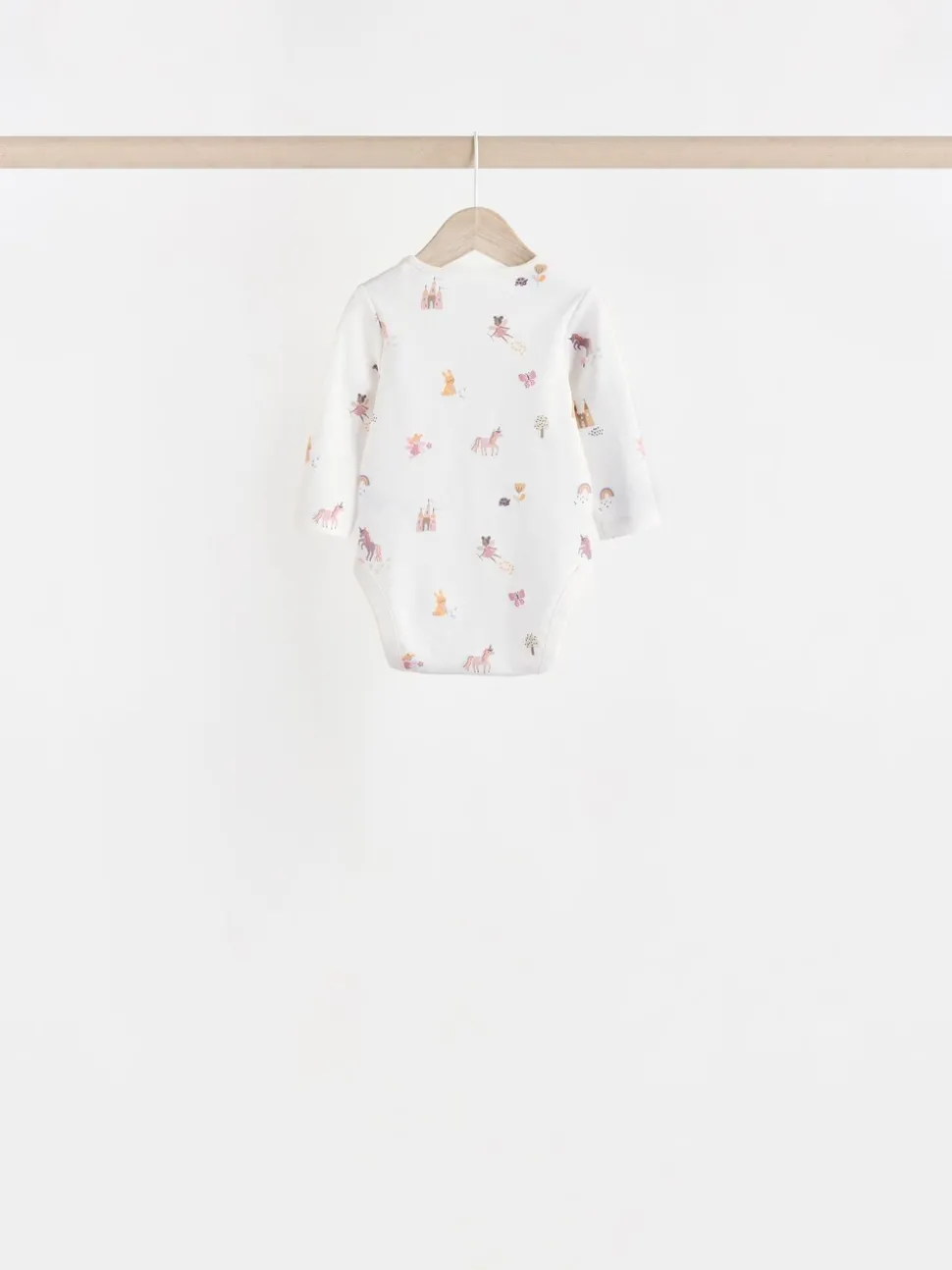 Multi 7 Pack Long Sleeve Baby Bodysuits