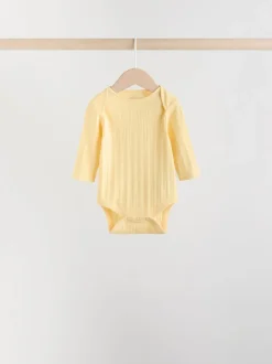 Multi 5 Pack Long Sleeve Baby Bodysuits