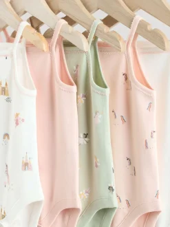 Multi 5 Pack Vest Baby Bodysuits