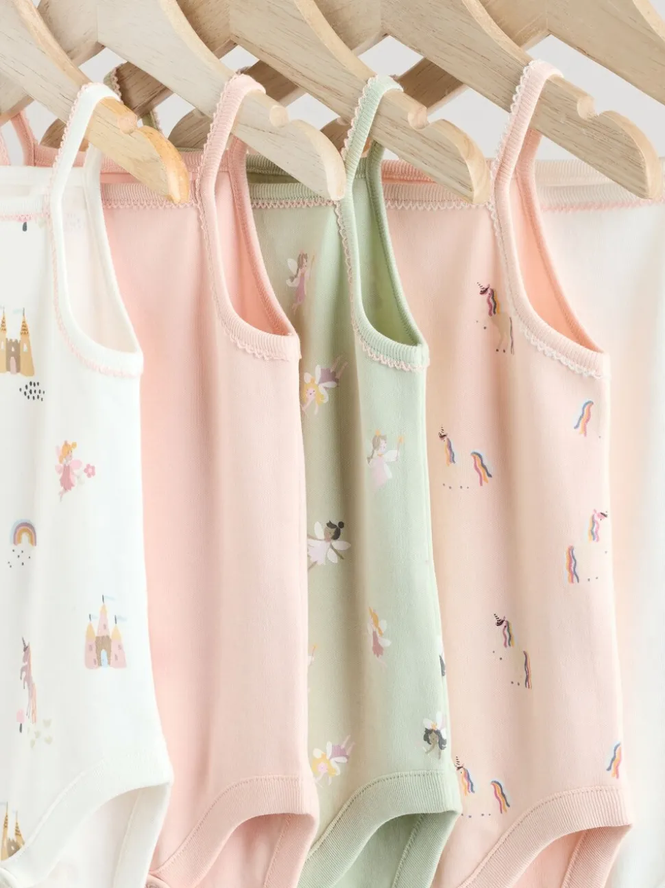 Multi 5 Pack Vest Baby Bodysuits