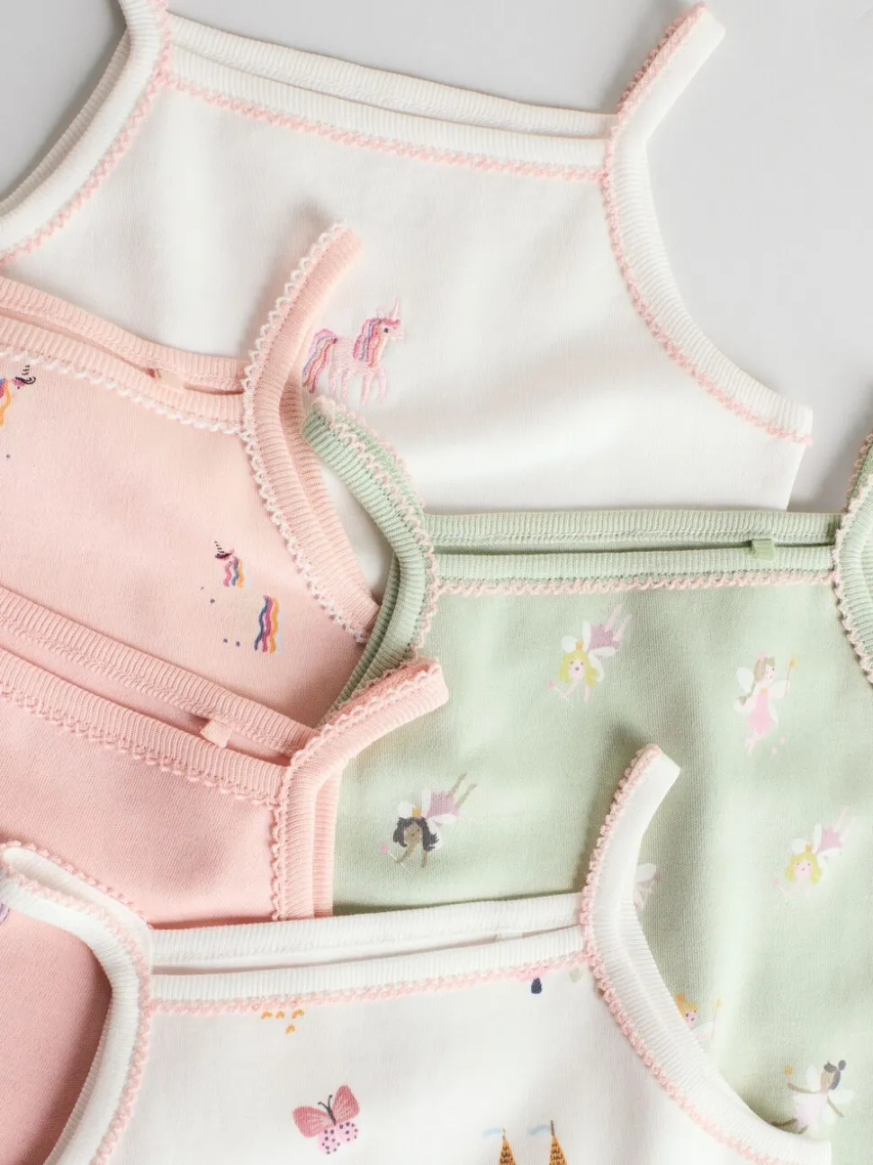 Multi 5 Pack Vest Baby Bodysuits