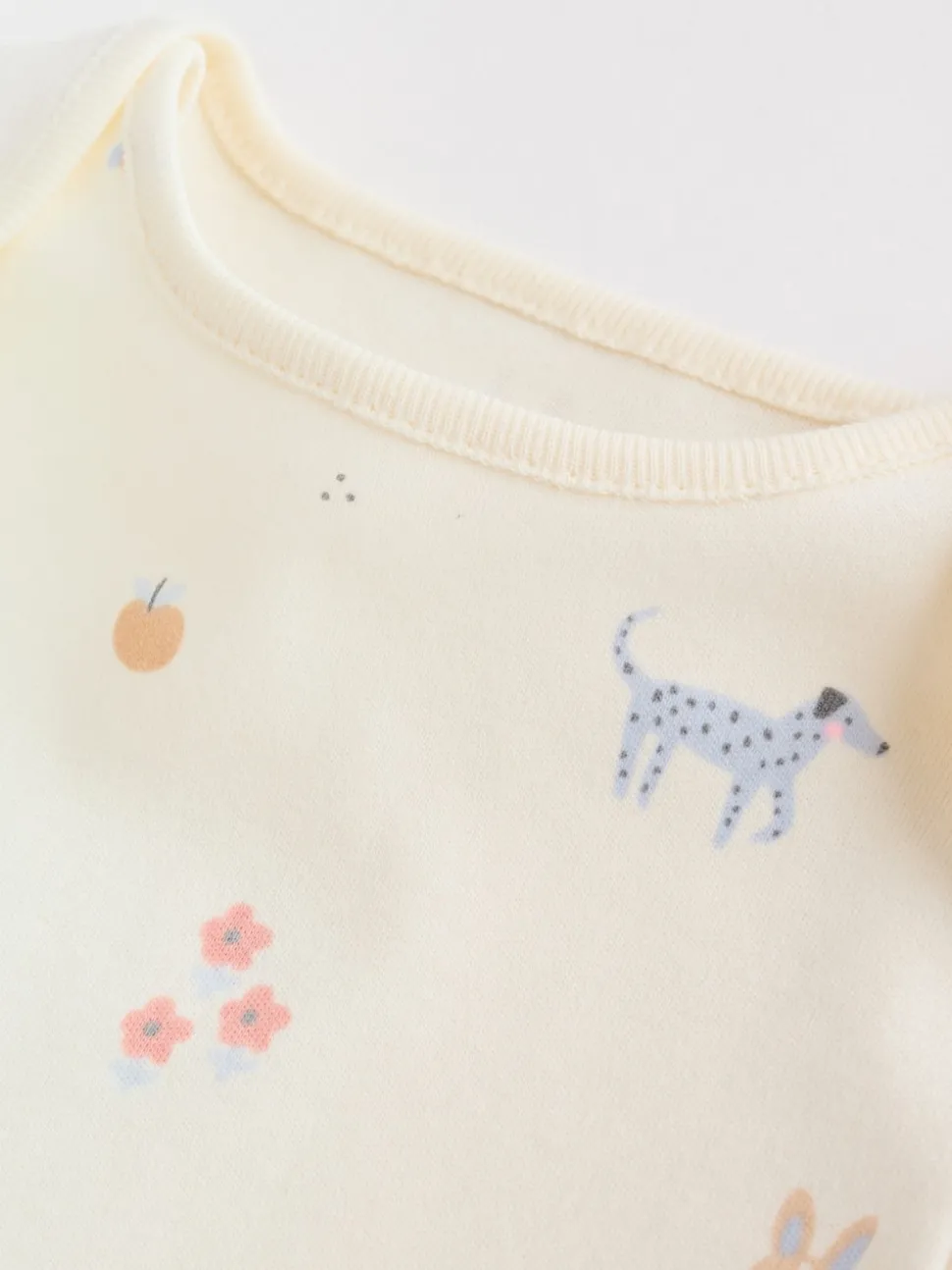 Multi Pastel Character 7 Pack Short Sleeve Baby Bodysuits