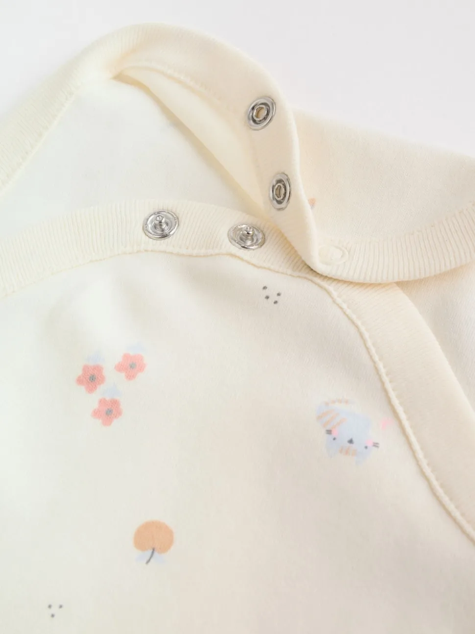 Multi Pastel Character 7 Pack Short Sleeve Baby Bodysuits