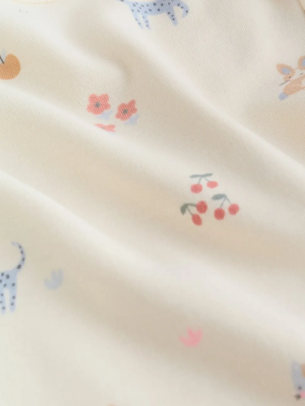 Multi Pastel Character 7 Pack Short Sleeve Baby Bodysuits