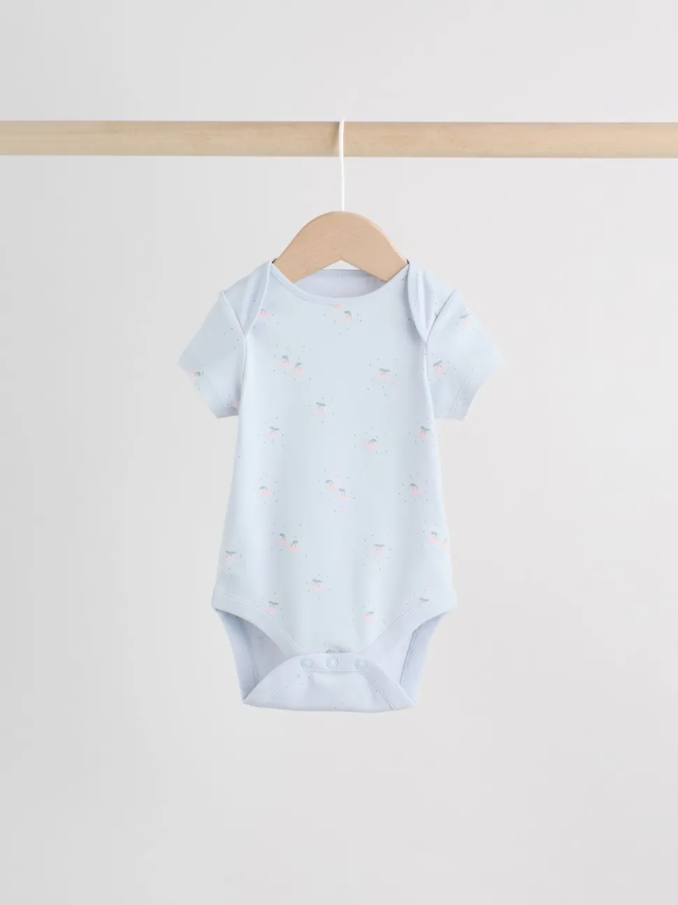Multi Pastel Character 7 Pack Short Sleeve Baby Bodysuits