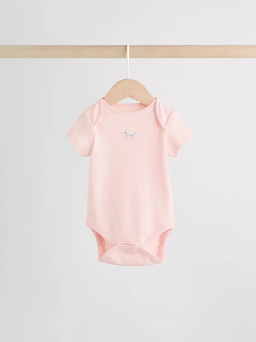 Multi Pastel Character 7 Pack Short Sleeve Baby Bodysuits