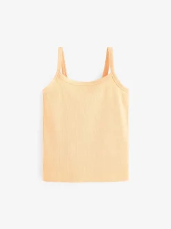 Multi Pastel Rib Cami Vest 5 Pack (2-16yrs)