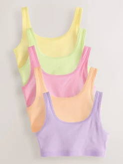 Multi Pastel Scoop Crop Top (5-16yrs)