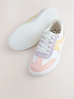Multi Pastel Standard Fit (F) Retro Trainers