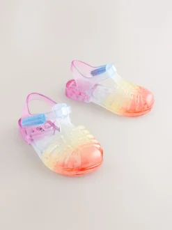 Multi Rainbow Jelly Sandals