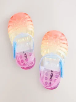 Multi Rainbow Jelly Sandals