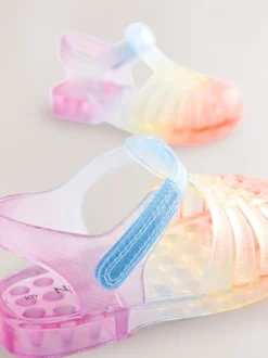 Multi Rainbow Jelly Sandals