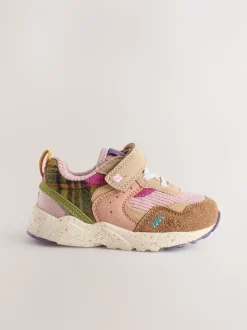 Multi Standard Fit (F) Elastic Lace Touch Fasten Trainers