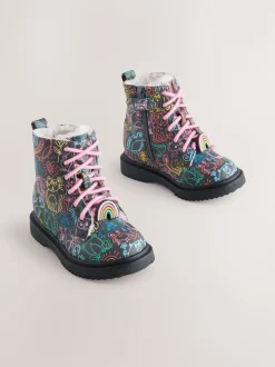 Multi Standard Fit (F) Lace-Up Ankle Boots