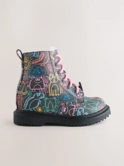 Multi Standard Fit (F) Lace-Up Ankle Boots