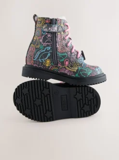Multi Standard Fit (F) Lace-Up Ankle Boots