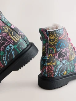 Multi Standard Fit (F) Lace-Up Ankle Boots
