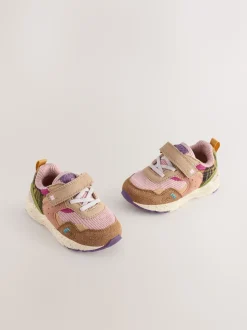 Multi Wide Fit (G) Elastic Lace Touch Fasten Trainers