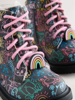 Multi Wide Fit (G) Lace-Up Ankle Boots