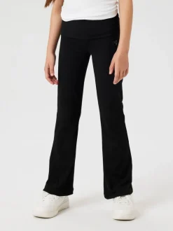 Name It Black Fold Over Flared Jersey Jeans