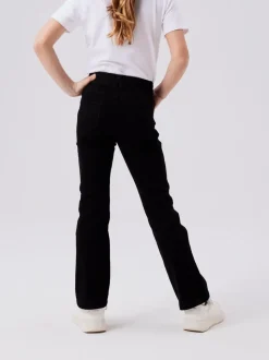 Name It Black Girls Flare Jeans With Adjustable Waist
