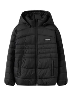 Name It Black Hooded Puffer Jacket