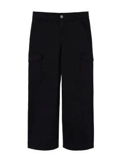 Name It Black Wide Leg Cargo Trousers