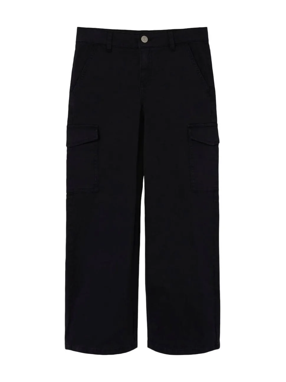 Name It Black Wide Leg Cargo Trousers