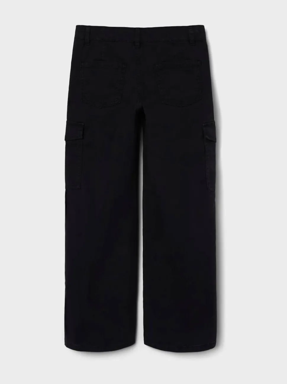 Name It Black Wide Leg Cargo Trousers