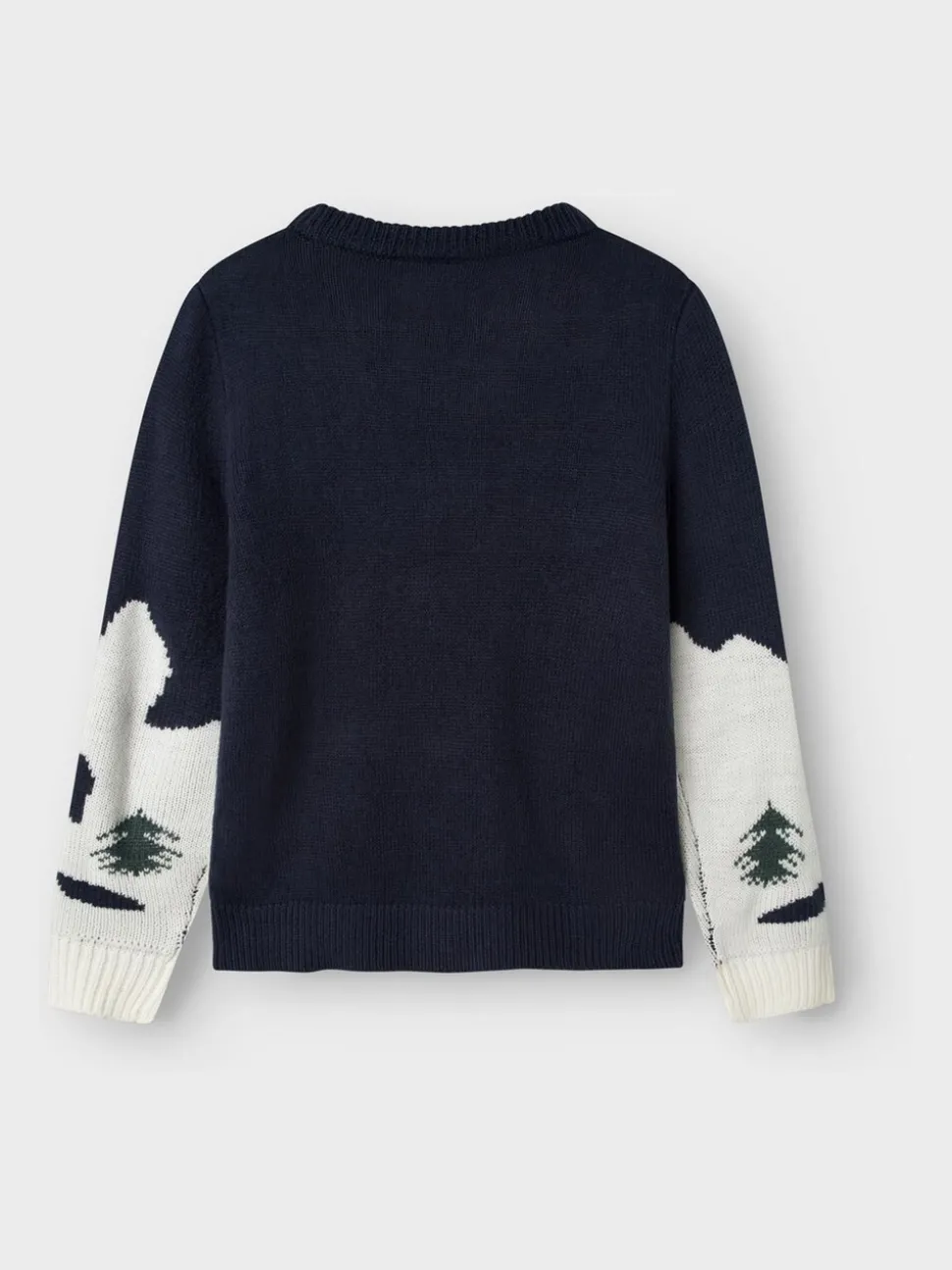 Name It Blue Dinosaur Snowboard Christmas Knitted Jumper