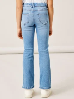 Name It Blue Girls Flare Jeans With Adjustable Waist