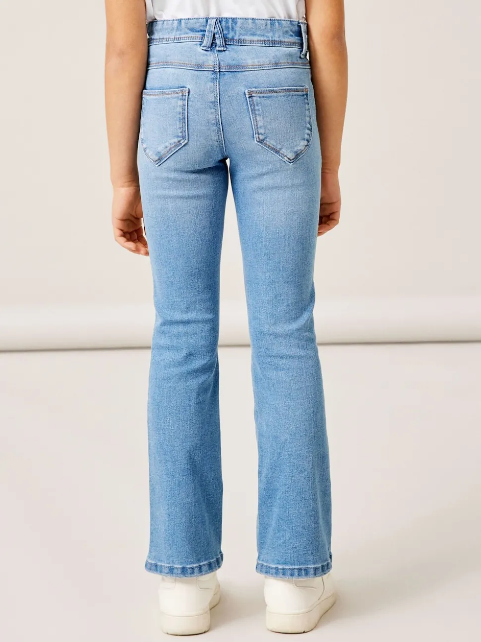 Name It Blue Girls Flare Jeans With Adjustable Waist