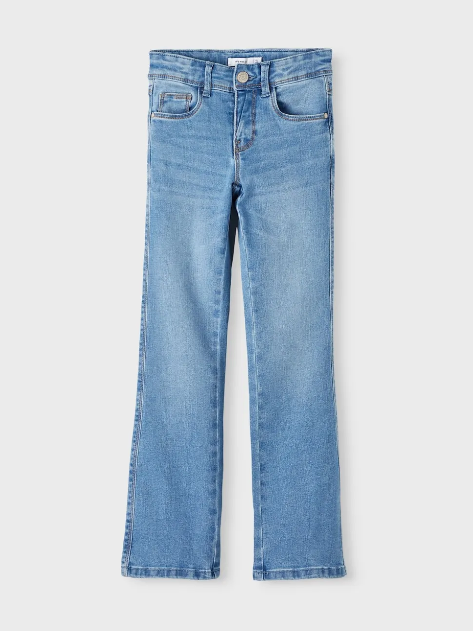 Name It Blue Girls Flare Jeans With Adjustable Waist